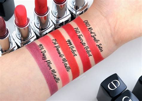 dior rouge lipstick swatch|christian Dior rouge lipstick.